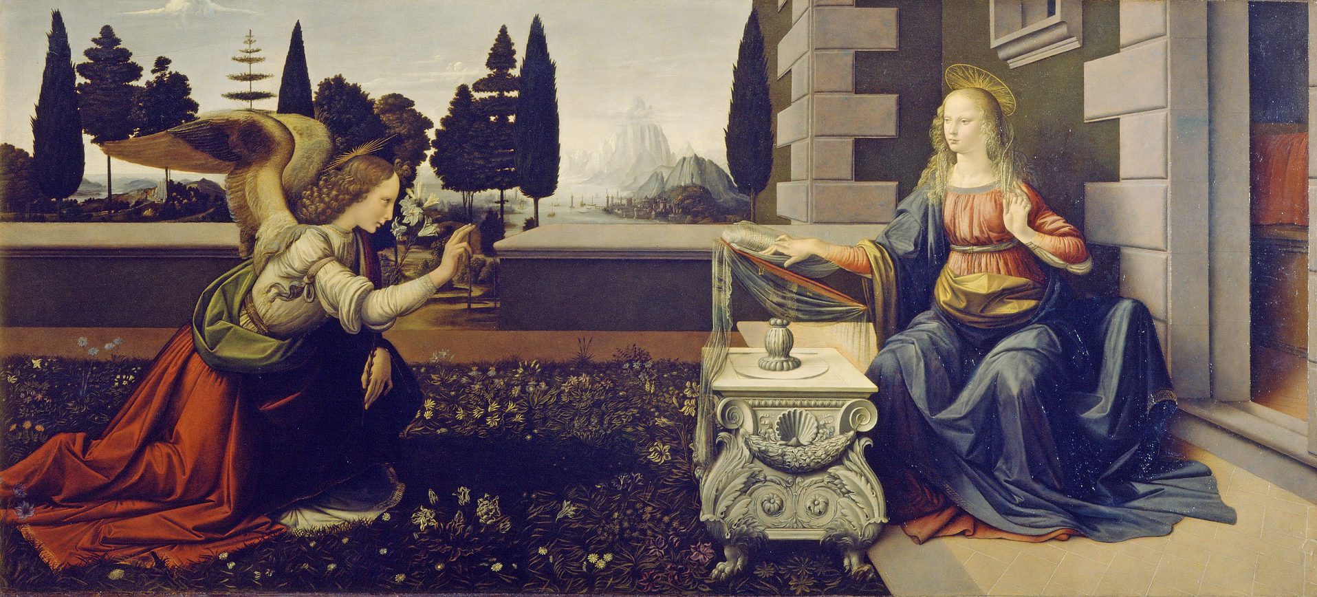 Leonard De Vinci - l'annonciation - Renaissance