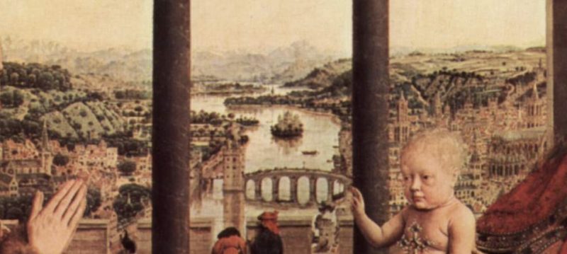Jan van Eyck - la vierge au chancelier Rolin