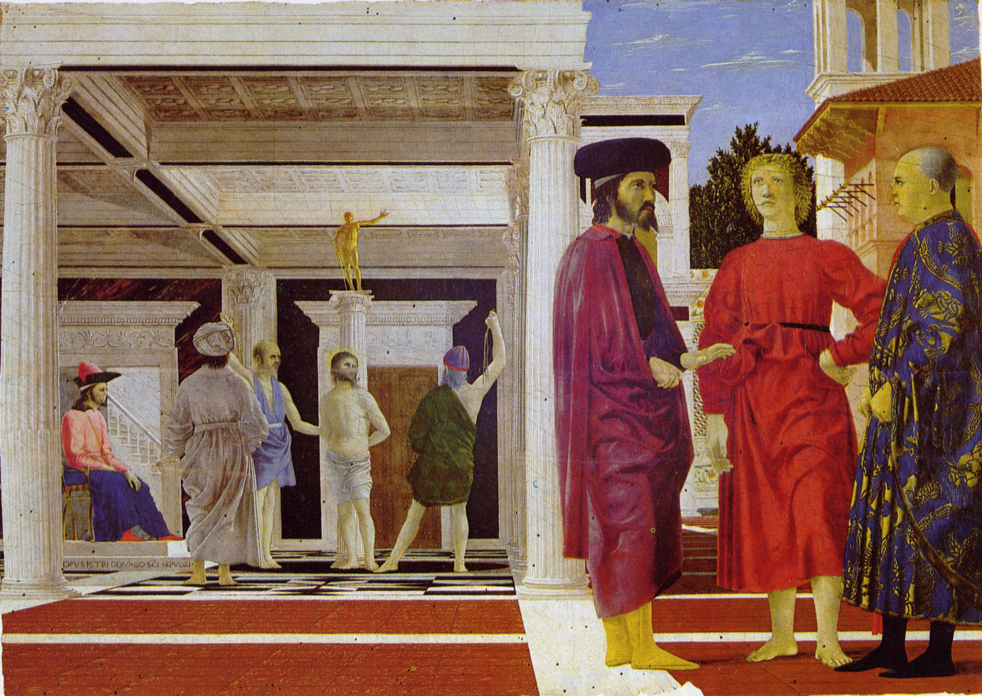 Piero della Francesca - la flagellation du Christ